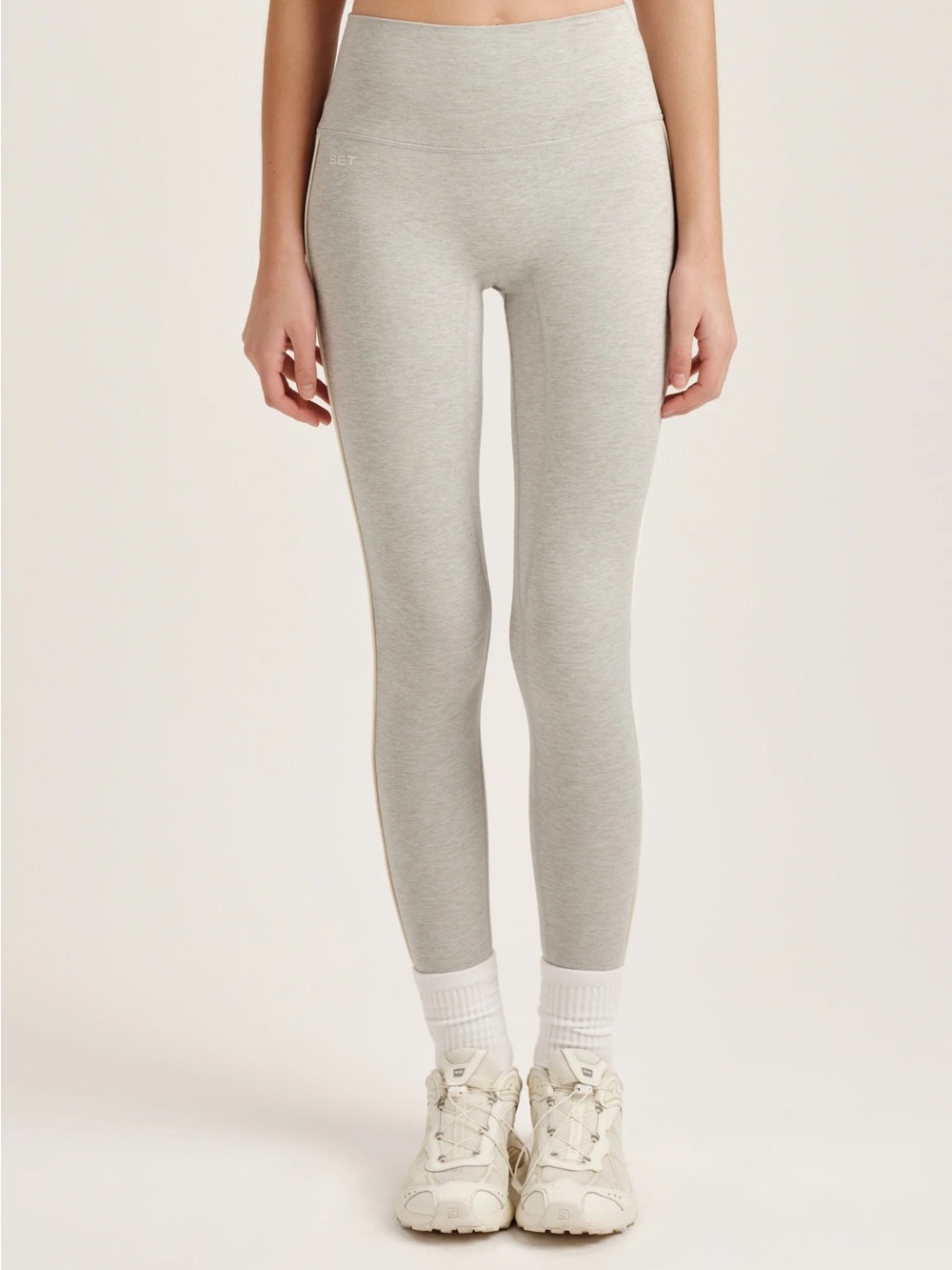 SET Active Light Gray High-Waist Leggings